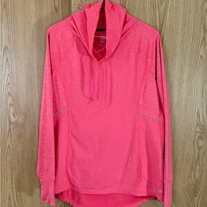 Avia Peach Athletic Cowl Neck Pullover Long Sleeve Top